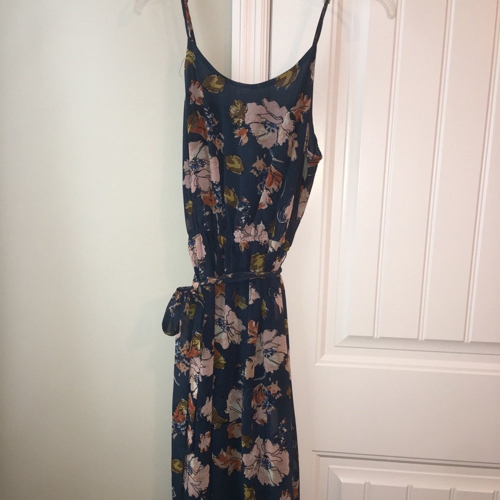 Midi spaghetti strap dress